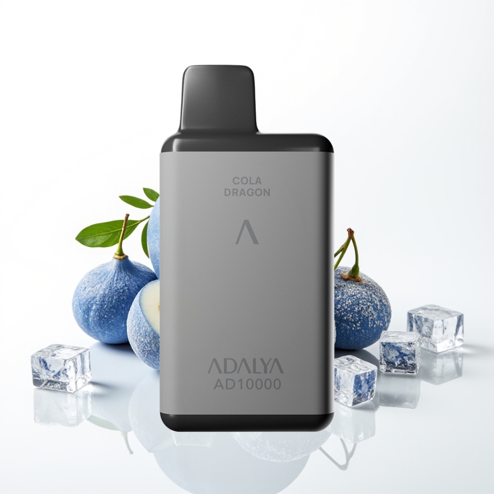 Adalya AD 10000 Puffs Disposable Vape Blue Ice Space Gray USB-C