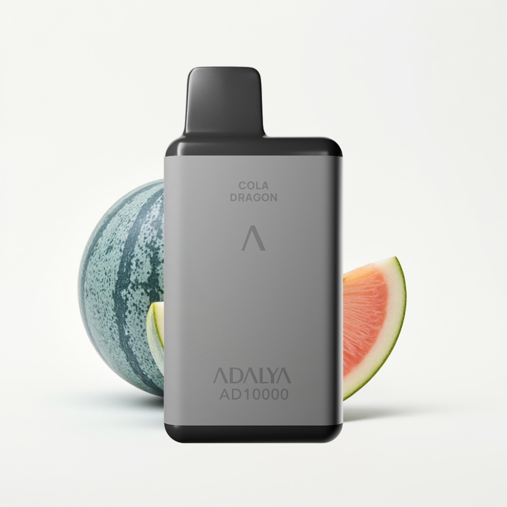 Adalya AD 10000 Puffs Space Gray Blue Melon Disposable Vape USB-C Rechargeable