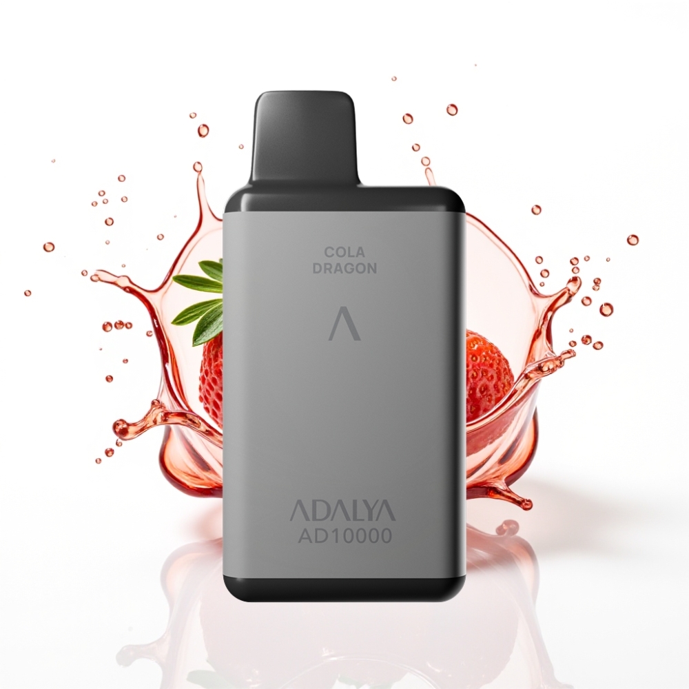 Adalya AD 10000 Puffs Space Gray Disposable Vape Strawberry Splash