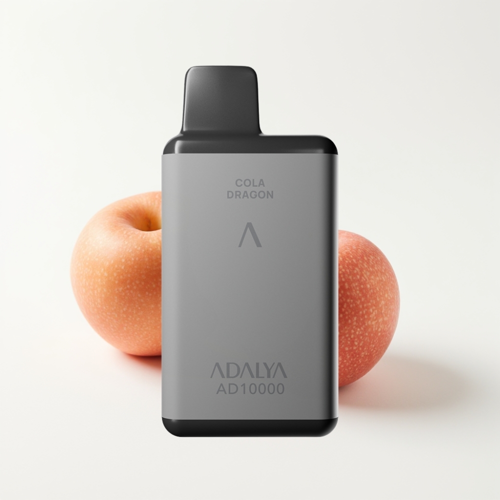 Adalya AD 10000 Space Gray Two Apples Disposable Vape USB-C Rechargeable