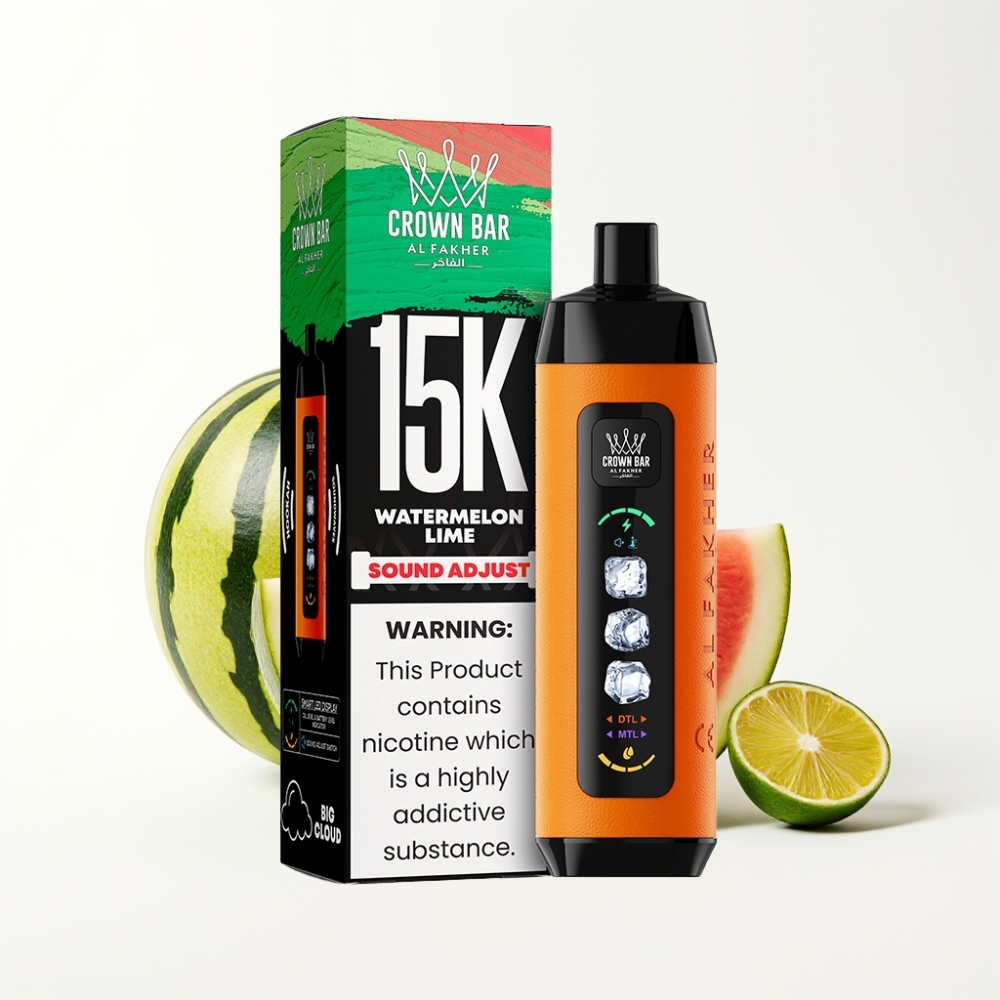 Al Fakher 15K Ice Adjust Clouds 22ML Watermelon Lime Disposable Device