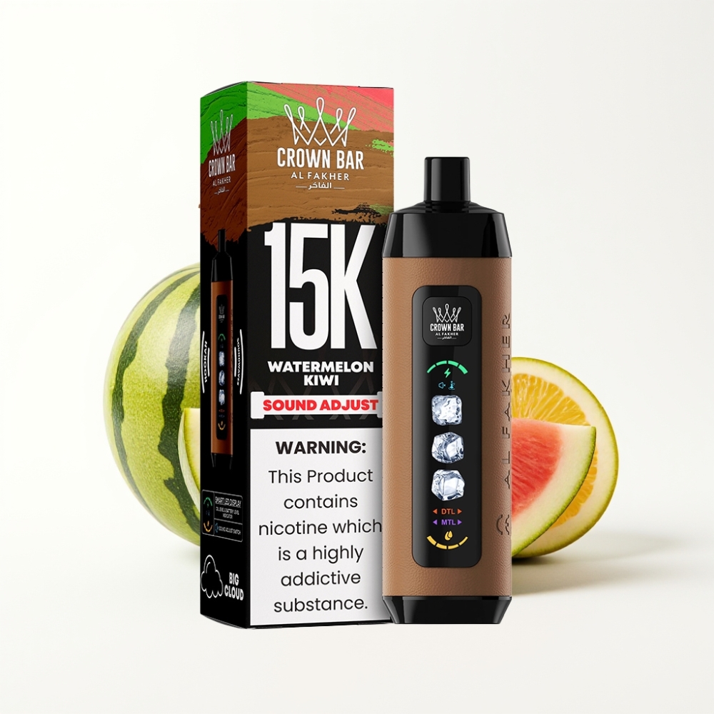 Al Fakher 15K Ice Adjust Clouds 22mL Mesh Disposable – Watermelon Kiwi