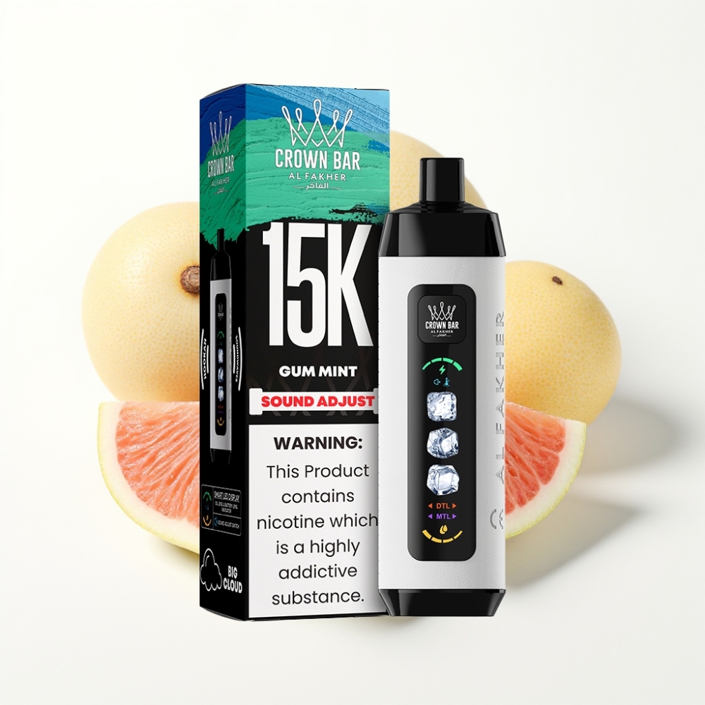 Al Fakher 15K Ice Adjust Clouds Disposable 22ML 850mAh Mesh Coil Gum Mint