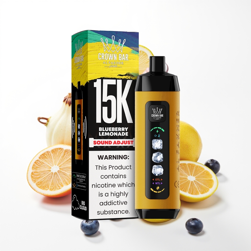 Al Fakher 15k Ice Adjust Clouds Disposable Device 15000 Puffs 22mL Blueberry Lemonade