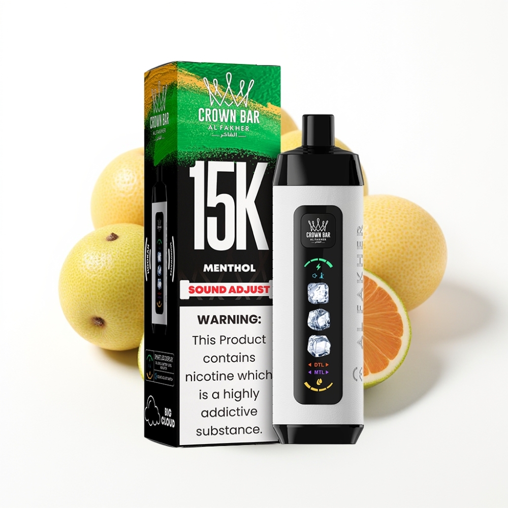Al Fakher 15k Ice Adjust Clouds Disposable Device 22mL 850mAh Mesh Menthol
