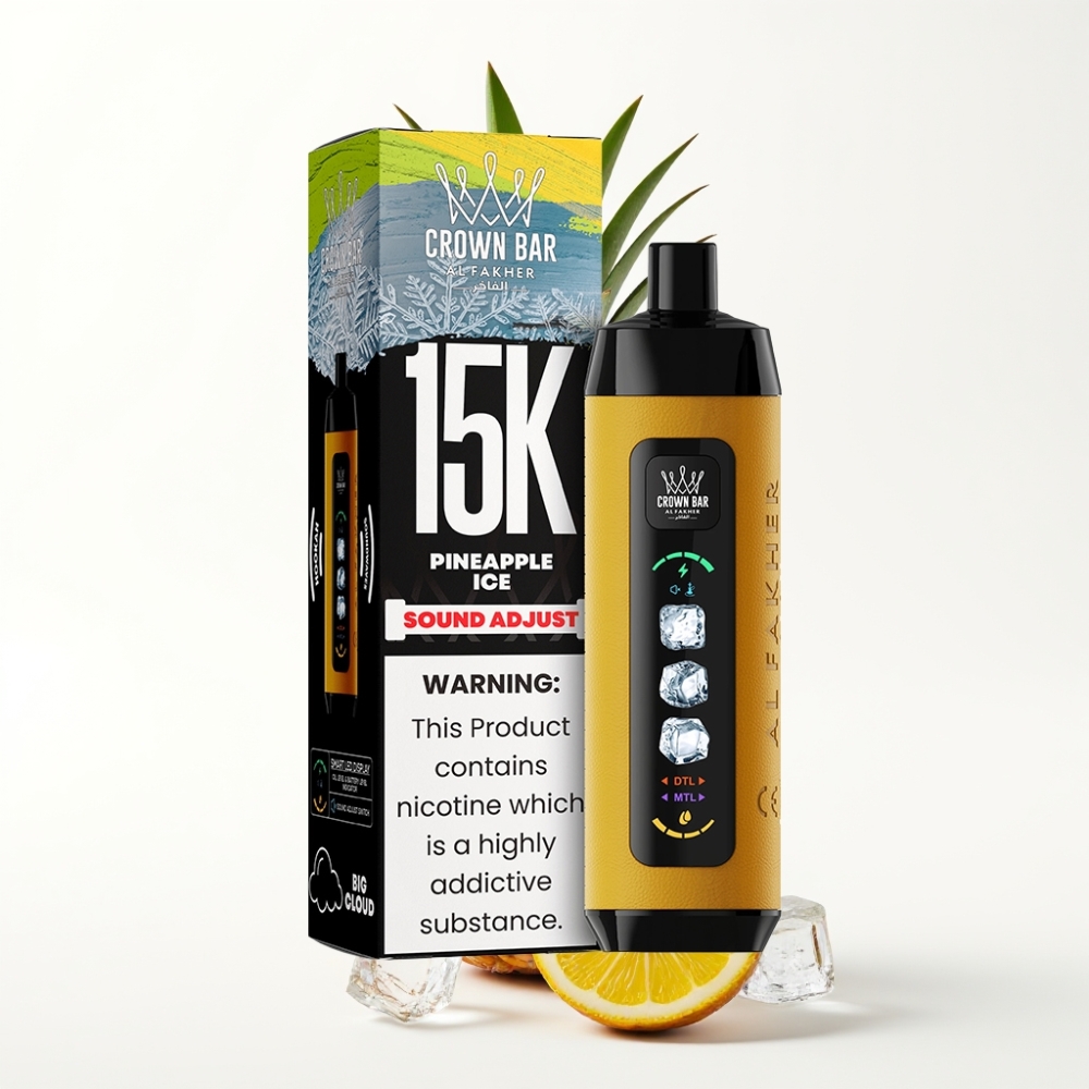Al Fakher 15k Ice Adjust Clouds Pineapple Ice Disposable 22mL 850mAh Mesh Coil