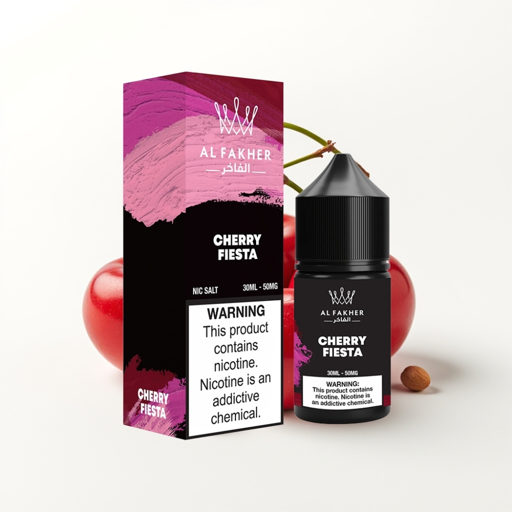 AL Fakher Nicotine Salt 50MG Cherry Fiesta E-Liquid 30ml for Pod Kits