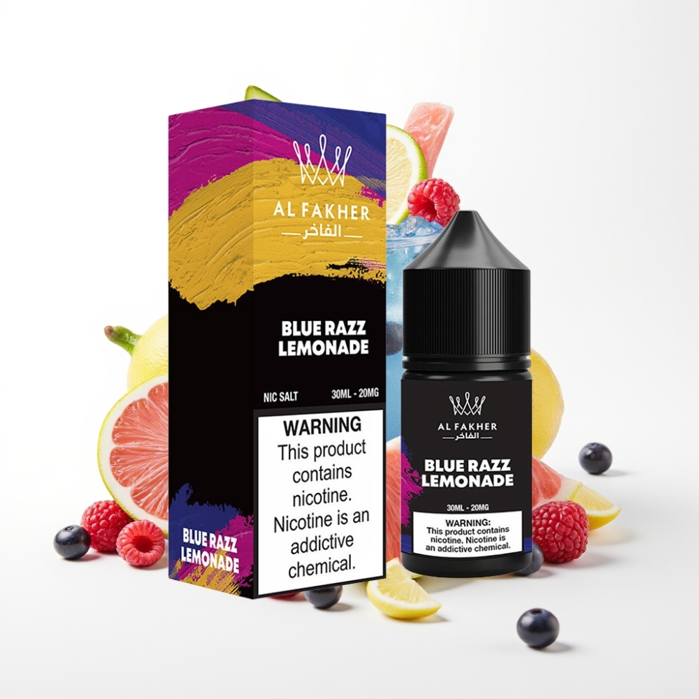 AL Fakher Nicotine Salt Blue Razz Lemonade 30ml Pod Vape Liquid 20MG