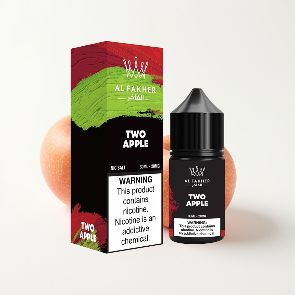 AL Fakher Nicotine Salt E-Liquid 30ml Two Apple 20MG Pod Vape Juice