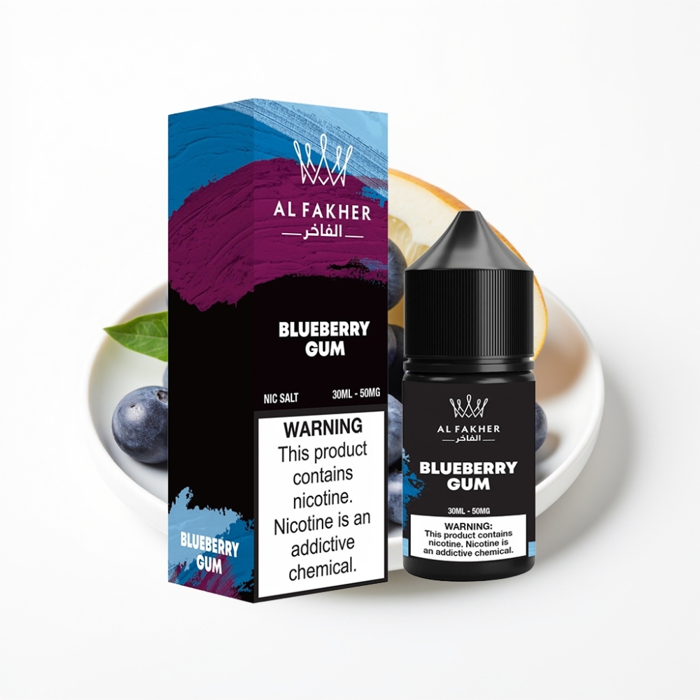 AL Fakher Nicotine Salt E-Liquid 50MG Blueberry Gum Pod Vape Juice