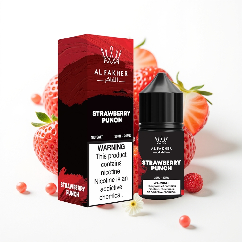 AL Fakher Nicotine Salt Strawberry Punch 20MG Pod Vape Liquid 30ml