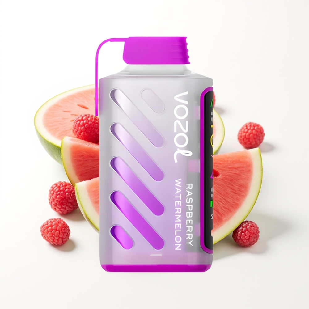 VOZOL Gear Power 20000 Puffs Dual Mesh Coil Raspberry Watermelon Disposable Vape