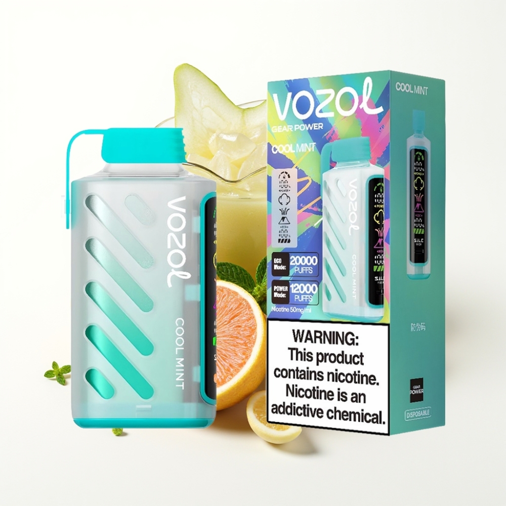 VOZOL Gear Power 20000 Puffs Dual Mesh Cool Mint Disposable Vape