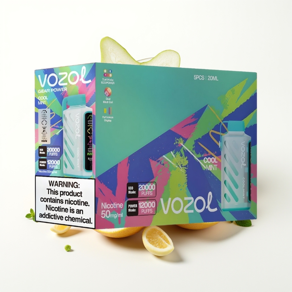 VOZOL Gear Power 20000 Puffs Dual Mesh Cool Mint Disposable Vape