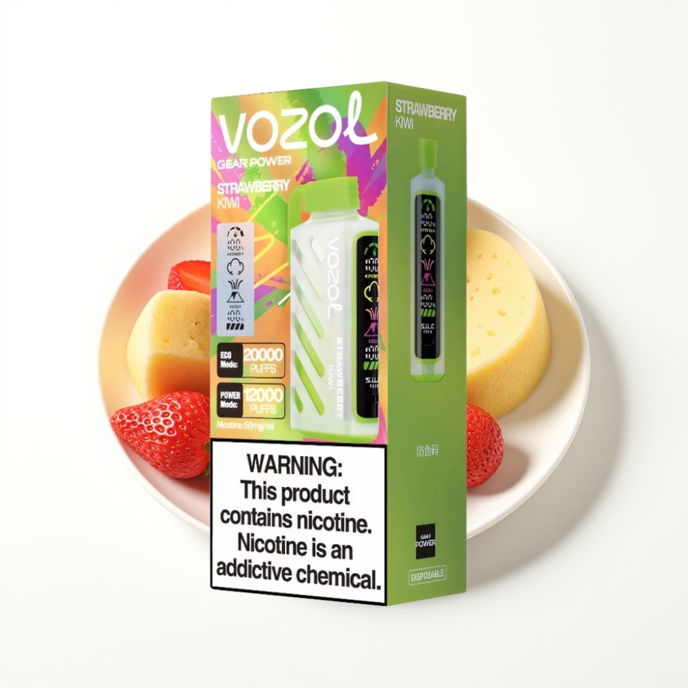 VOZOL Gear Power 20000 Puffs Dual Mesh Strawberry Kiwi Disposable Vape