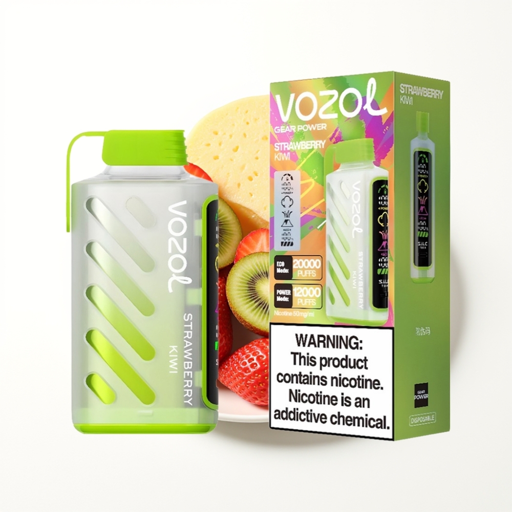 VOZOL Gear Power 20000 Puffs Dual Mesh Strawberry Kiwi Disposable Vape