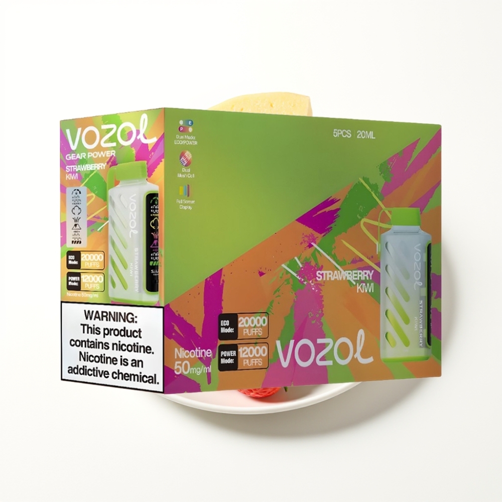 VOZOL Gear Power 20000 Puffs Dual Mesh Strawberry Kiwi Disposable Vape