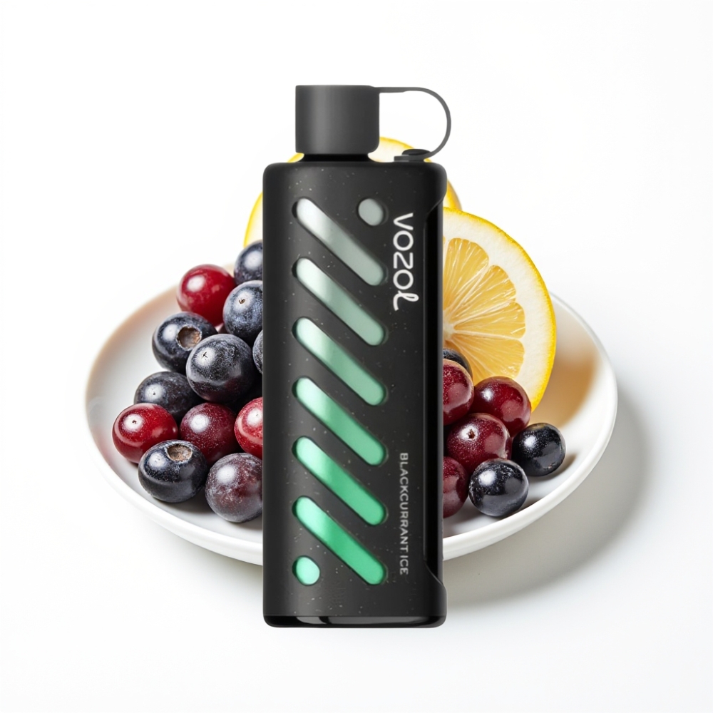 VOZOL Gear Shisha 25000 Puffs Blackcurrant Ice Dual Mesh 5mg Disposable Vape