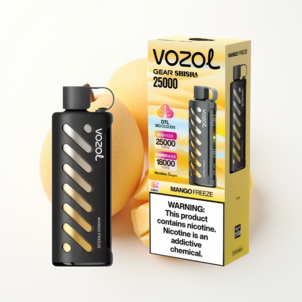 VOZOL Gear Shisha 25000 Puffs Dual Mesh Mango Freeze Disposable Vape