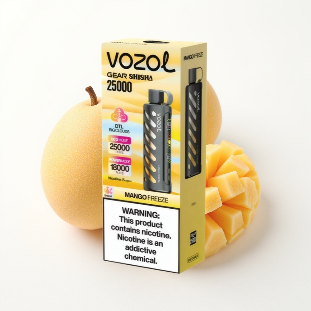 VOZOL Gear Shisha 25000 Puffs Dual Mesh Mango Freeze Disposable Vape