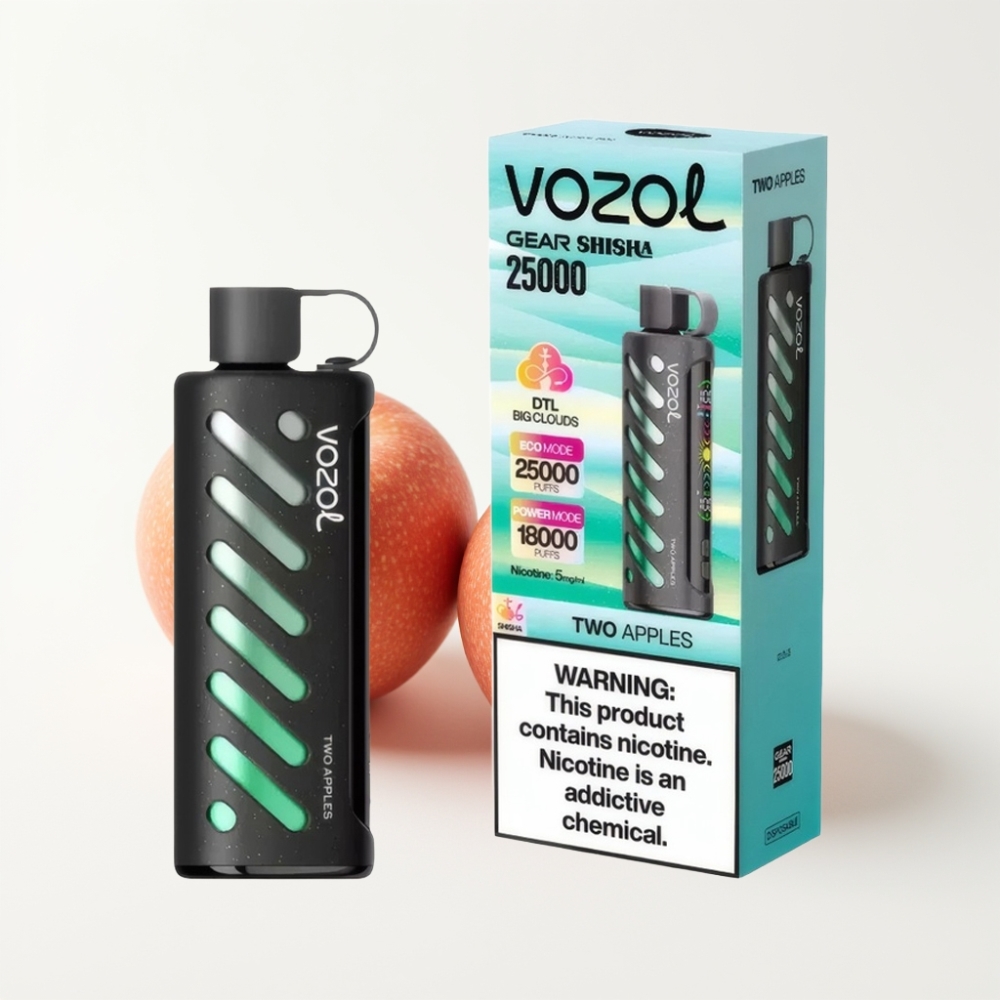VOZOL Gear Shisha 25000 Puffs Dual Mesh Two Apples Disposable Vape