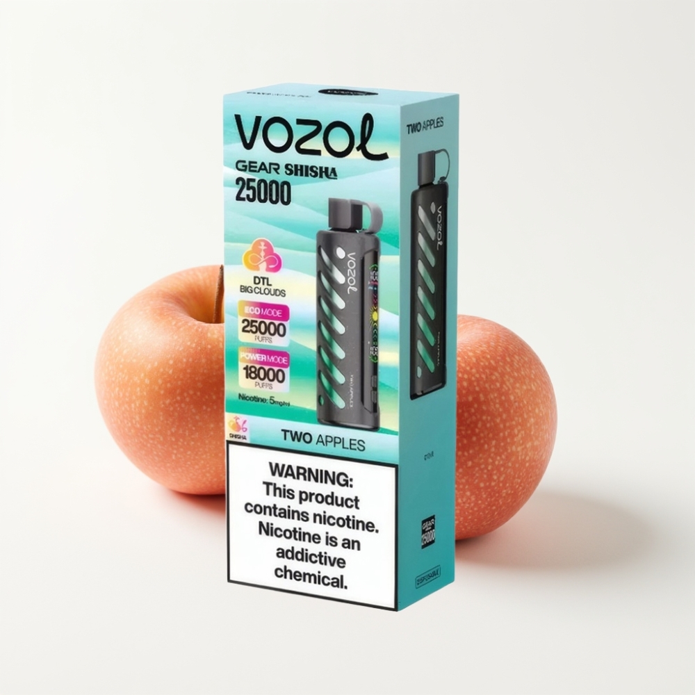 VOZOL Gear Shisha 25000 Puffs Dual Mesh Two Apples Disposable Vape