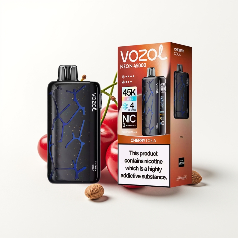 Vozol Neon 45K 45000 Puffs Adjustable Ice Airflow Disposable Vape Cherry Cola