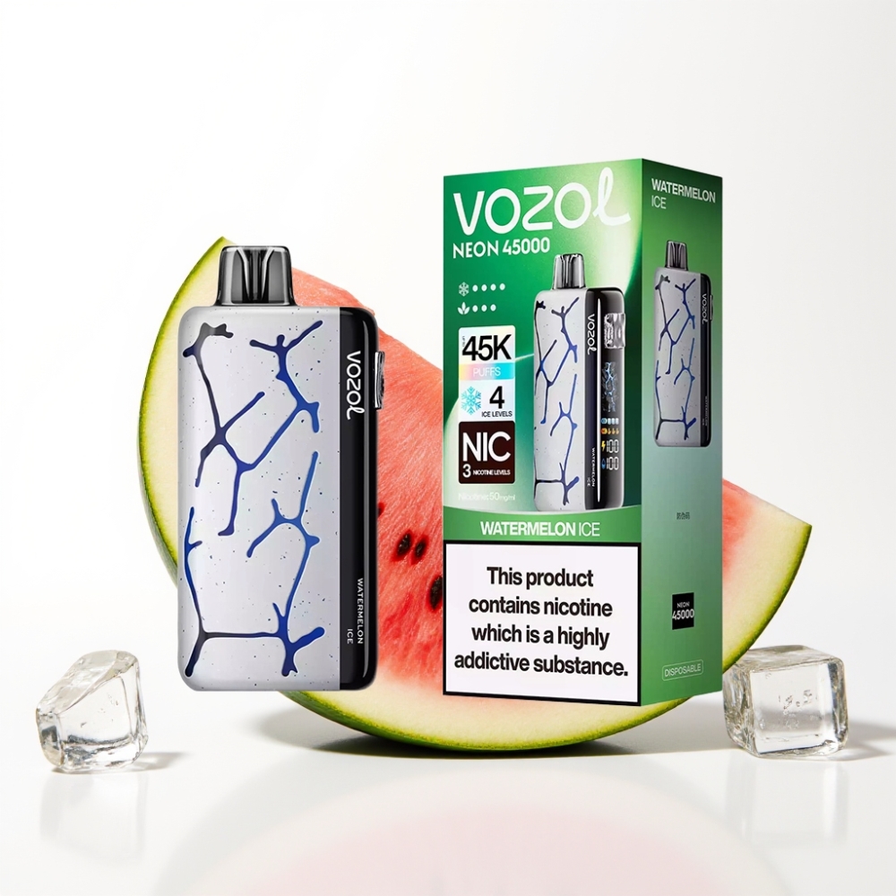 Vozol Neon 45K 45000 Puffs Watermelon Ice Adjustable Airflow Disposable Vape