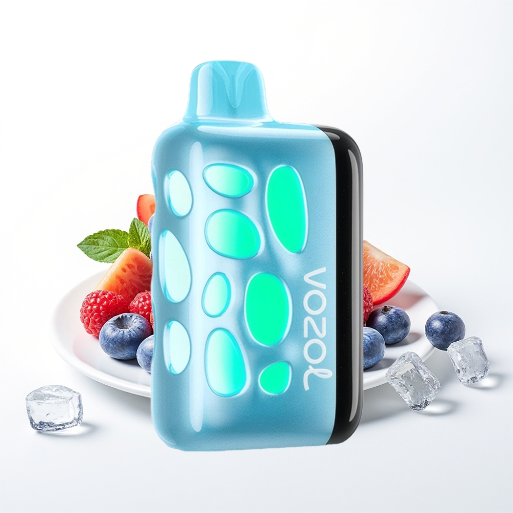 VOZOL RAVE 40000 Disposable Vape - Blue Razz Ice, 1000mAh, 80% Fast Charge