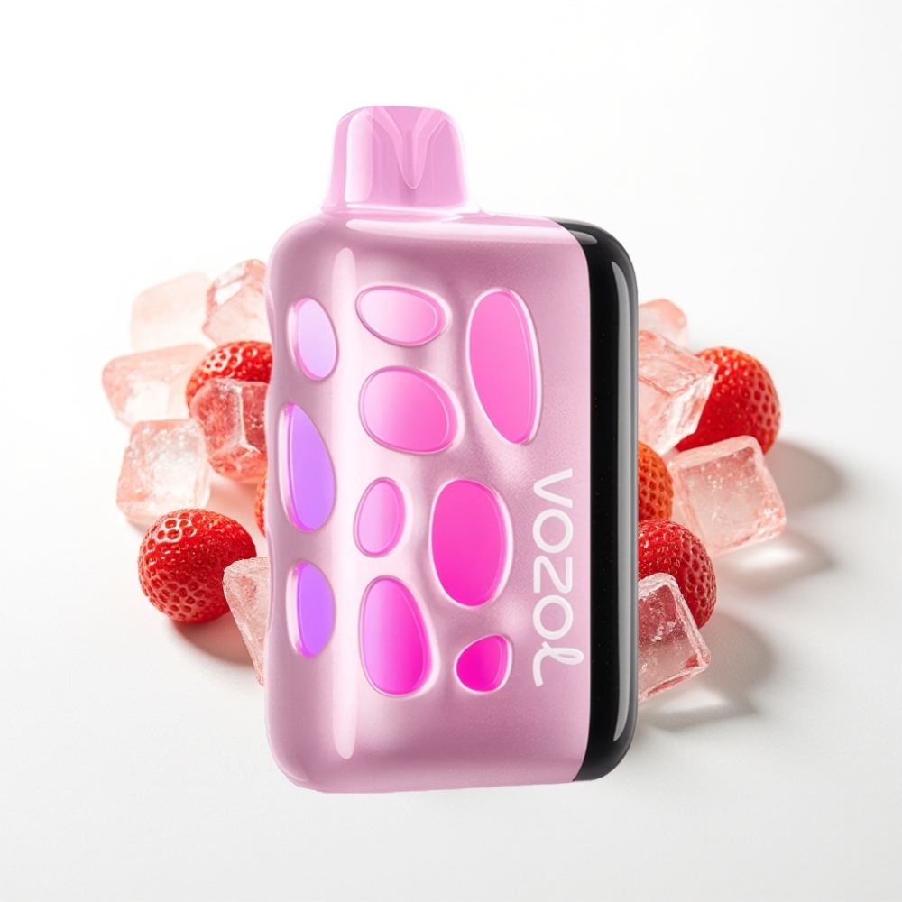VOZOL RAVE 40000 Disposable Vape Strawberry Ice | 270° Glow | Fast Charge 80%