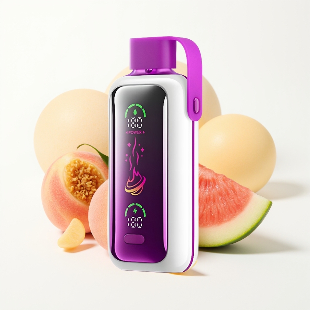 VOZOL Star 20000 Puffs Dual Mesh 2.2" HD Screen Peach Mango Watermelon