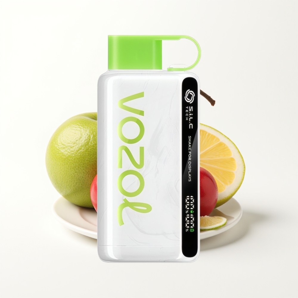 VOZOL STAR 9000/12000 Cherry Lime Disposable Vape with S.i.L.C TECH & Shake Display