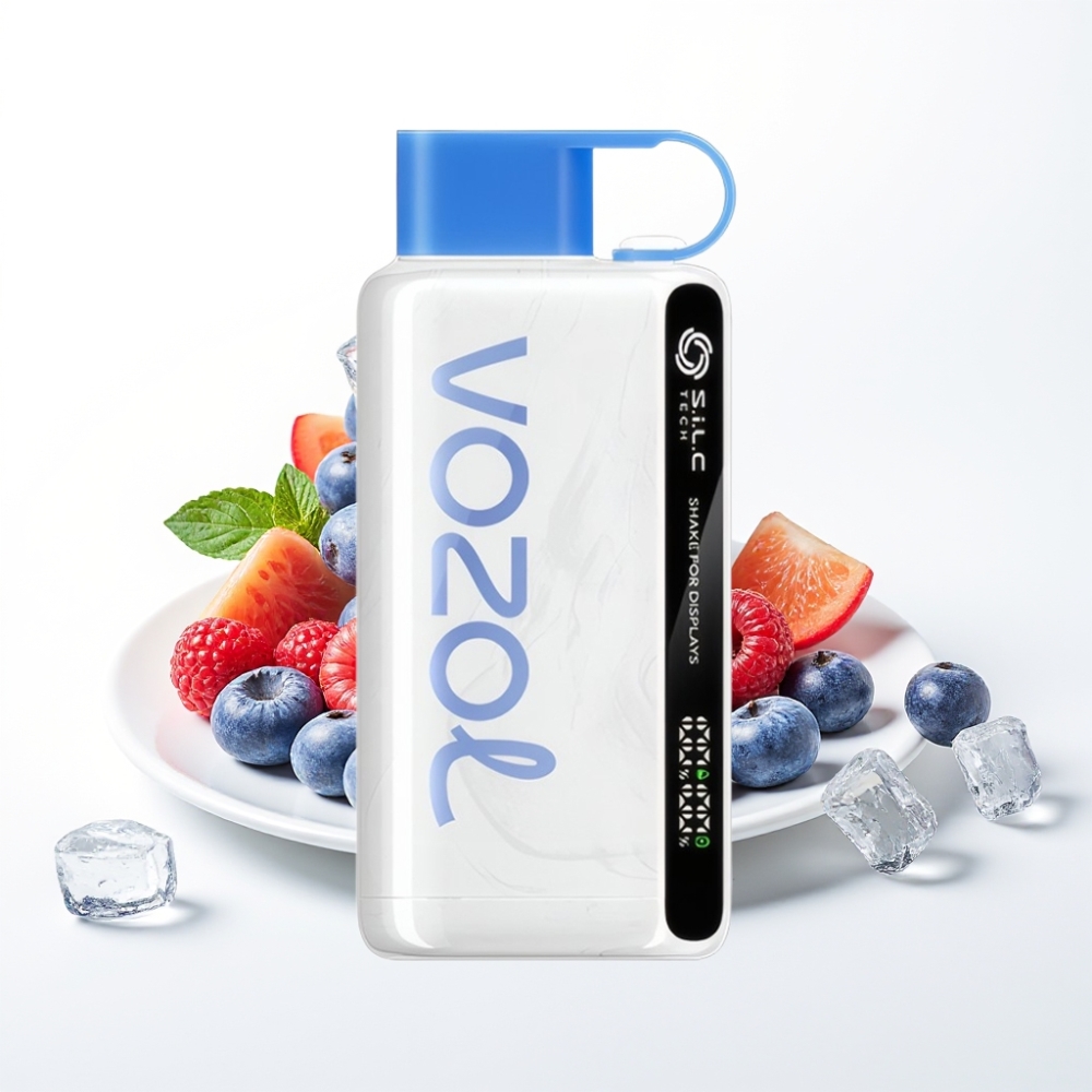 VOZOL STAR 9000/12000 Disposable Vape Blue Razz Ice with S.i.L.C TECH & Recycled Plastic