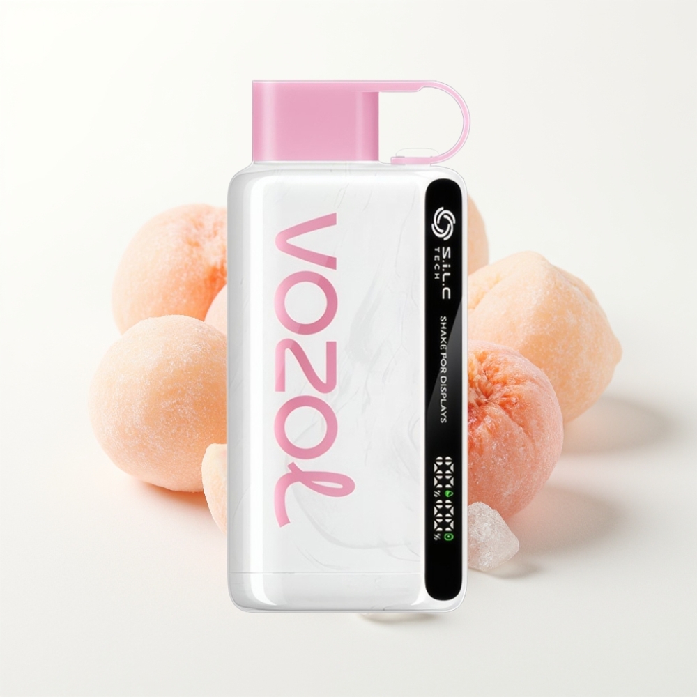 VOZOL STAR 9000/12000 Disposable Vape Peach Ice with S.i.L.C TECH & Fast Charge