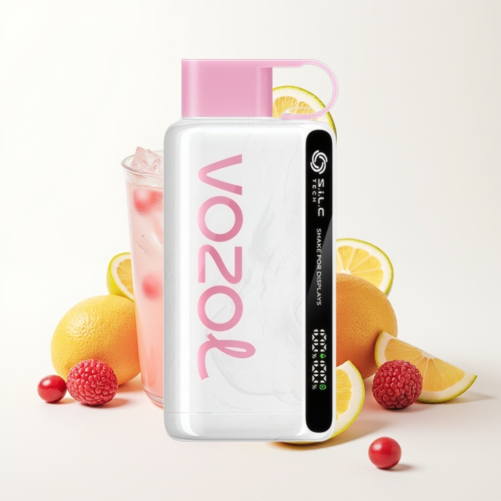 VOZOL STAR 9000/12000 Disposable Vape Pink Lemonade with S.i.L.C TECH & Recycled Plastic