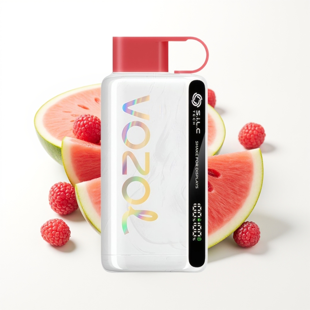 VOZOL STAR 9000/12000 Disposable Vape Raspberry Watermelon with S.i.L.C TECH & Fast Charge