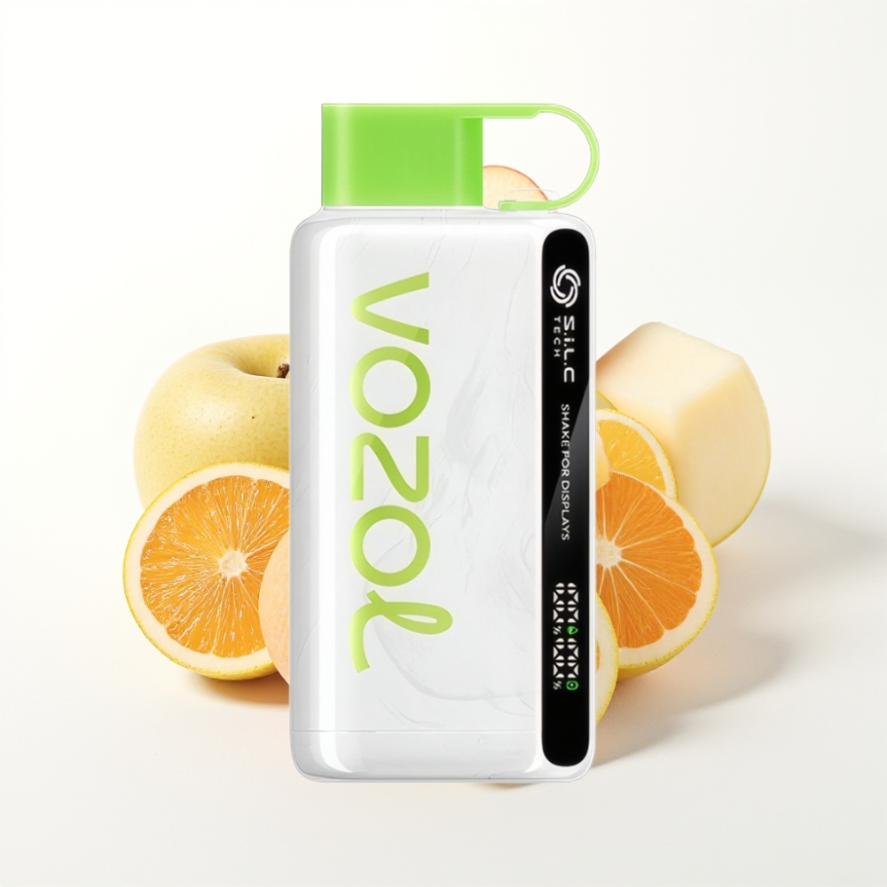 VOZOL STAR 9000/12000 Disposable Vape Sour Apple Ice with S.i.L.C TECH & Fast Charge