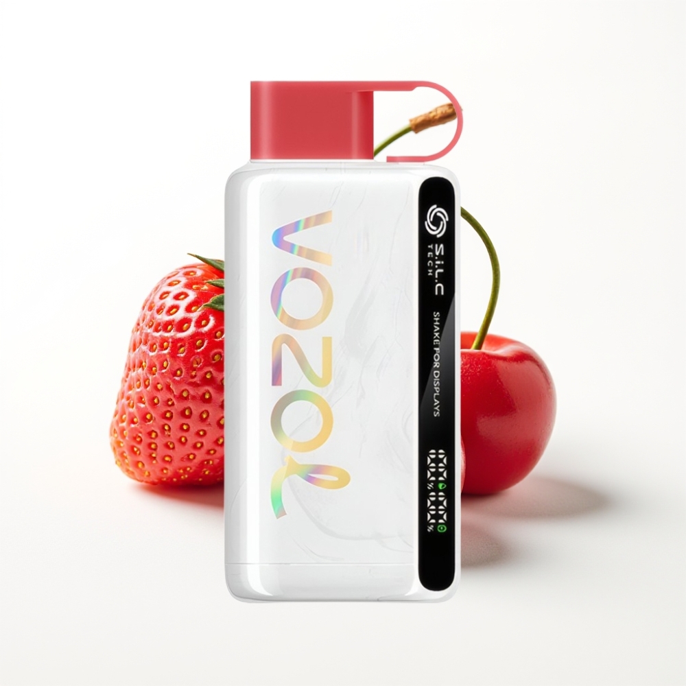 VOZOL STAR 9000/12000 Disposable Vape with S.i.L.C TECH & Recycled Plastic - Strawberry Raspberry Cherry