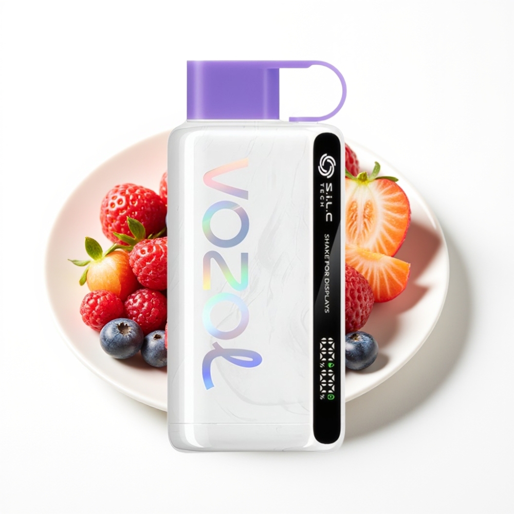 VOZOL STAR 9000/12000 Mixed Berries Disposable Vape with S.i.L.C TECH & Shake Display