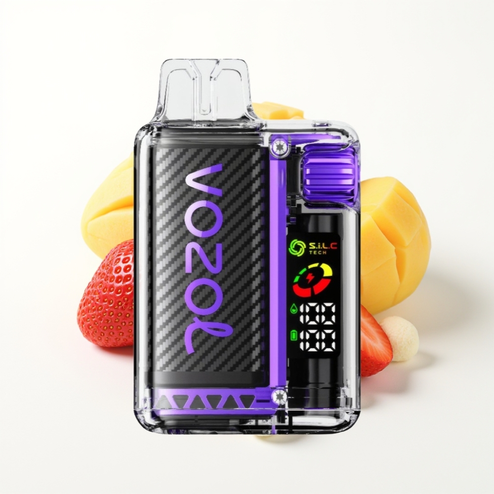 VOZOL Vista 20000 Puffs Strawberry Mango Rechargeable Disposable Vape with OLED Screen & S.i.L.C Tech Coil