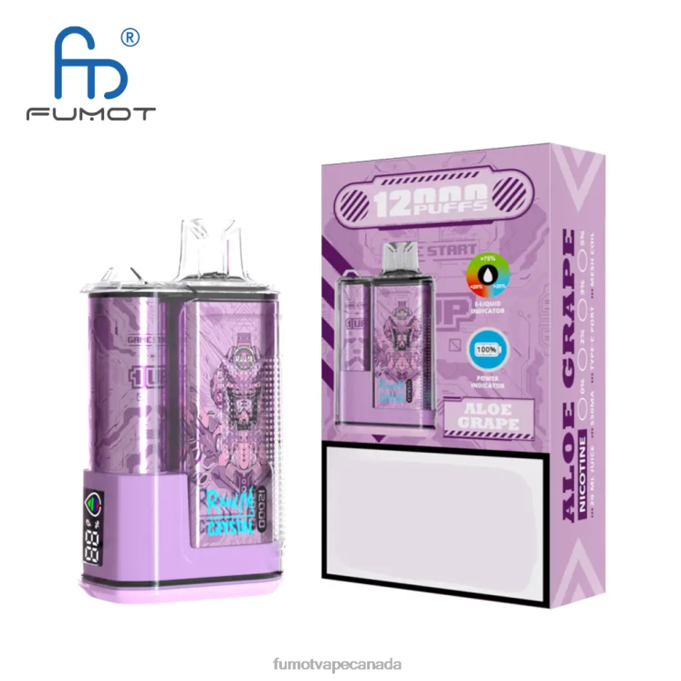 Fumot Crystal 8D68N261 12000 Disposable Vape Box - 20ML (1 Piece) Blueberry Raspberry Fumot vape Canada