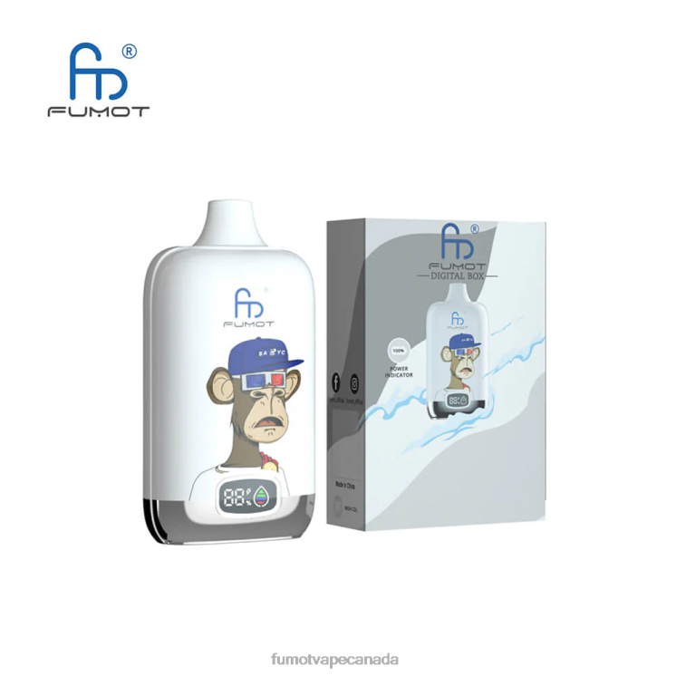 Fumot Digital Box 8D68N136 12000 20ML Disposable Vape Pod - (1 Piece) Lush Ice Fumot tech