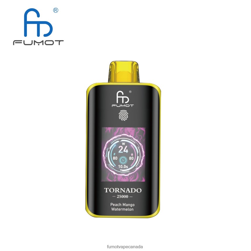 Fumot Canada - Fumot Tornado 25000 Disposable Vape Peach Mango Watermelon BTPRN49