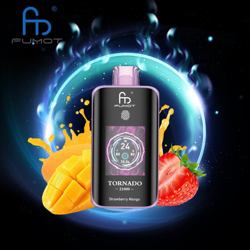 Fumot Shop - Fumot Tornado 25000 Disposable Vape Strawberry Mango BTPRN411