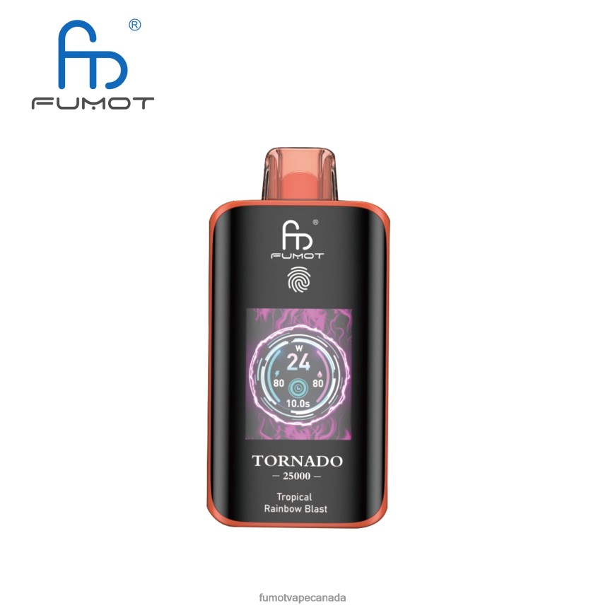 Fumot Vape Online Shop - Fumot Tornado 25000 Disposable Vape Tropical Rainbow Blast BTPRN413