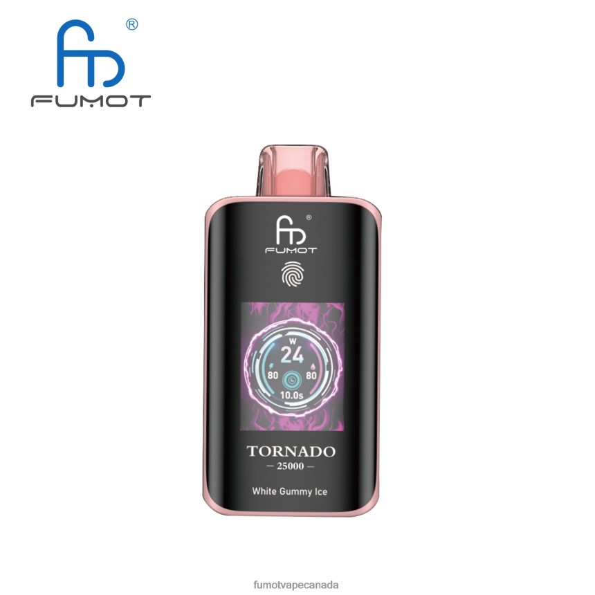 Fumot Vape Price - Fumot Tornado 25000 Disposable Vape White Gummy Ice BTPRN414