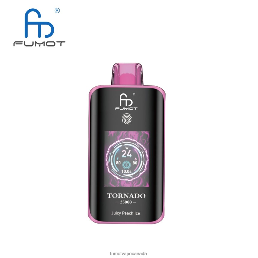Fumot Vape Review - Fumot Tornado 25000 Disposable Vape Juicy Peach Ice BTPRN47