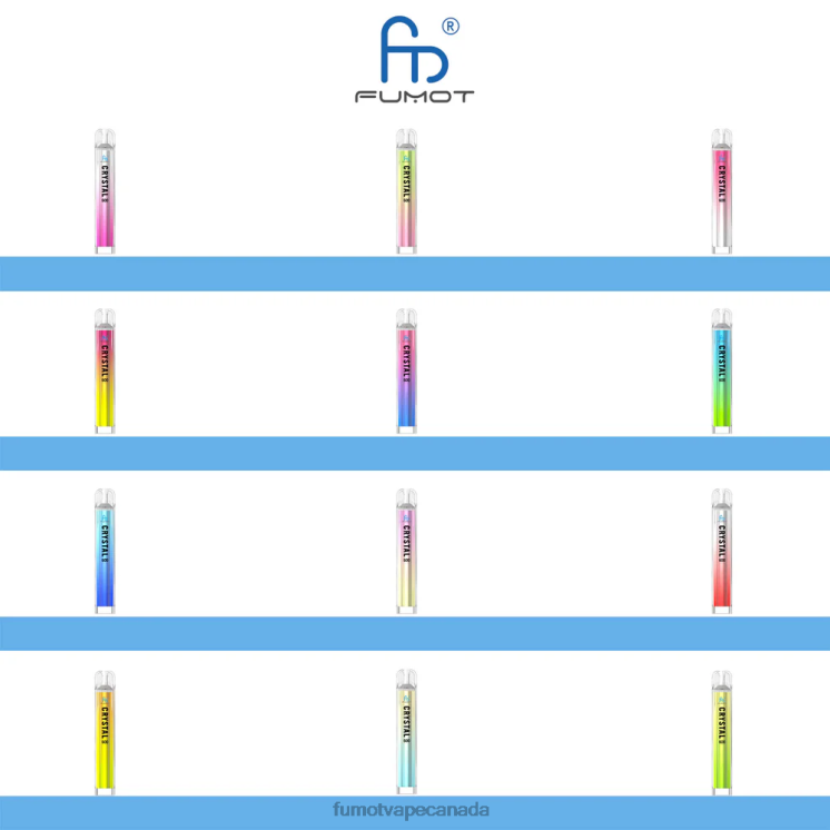 Fumot Crystal 8D68N392 2ML (3 Pieces Set) Disposable Vape - 600 TPD-Compliant Lemon & Lime Fumot puffs