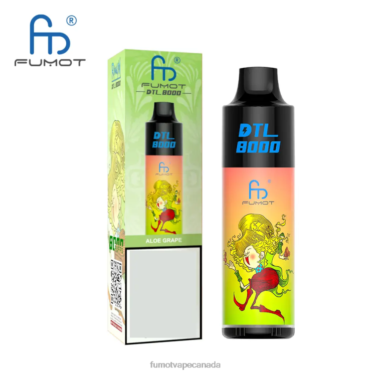 Fumot DTL 8D68N414 8000 Disposable Vape Pen - 16ML (1 Piece) Black Currant Mint Fumot Canada