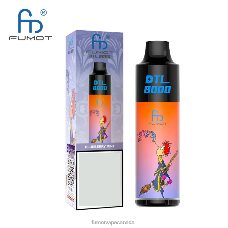 Fumot DTL 8D68N425 8000 Disposable Vape Pen - 16ML (1 Piece) Watermelon Mint Fumot shop